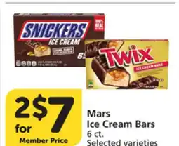 Albertsons Mars Ice Cream Bars offer
