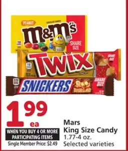 Albertsons Mars King Size Candy offer