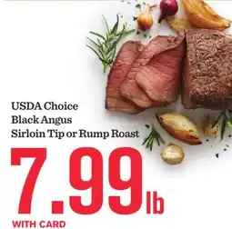 Mariano's USDA Choice Black Angus Sirloin Tip or Rump Roast offer
