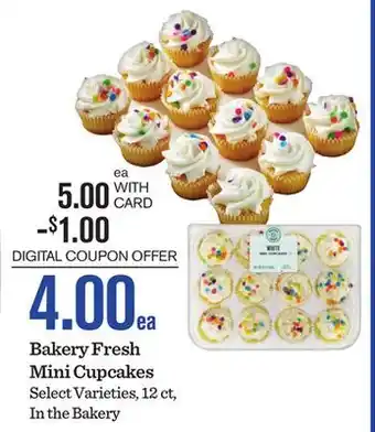 Mariano's Bakery Fresh Mini Cupcakes offer