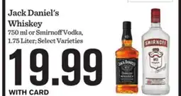 Mariano's Jack Daniel's Whiskey, Smirnoff Vodka offer