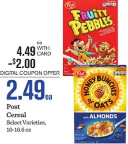 Mariano's Post Cereal offer