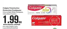 Mariano's Colgate Total Active Protection Toothpaste offer