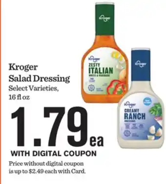 Mariano's Kroger Salad Dressing offer