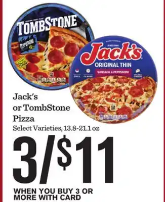 Mariano's Jack's or TombStone Pizza offer
