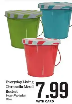 Mariano's Everyday Living Citronella Metal Bucket offer