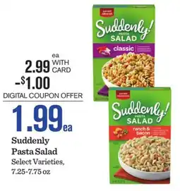 Mariano's Suddenly! Pasta Salad offer