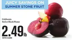 Mariano's California Red or Black Plums offer