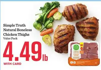 Mariano's Simple Truth Natural Boneless Chicken Thighs offer