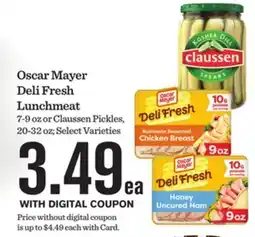Mariano's Oscar Mayer Deli Fresh Lunchmeat offer