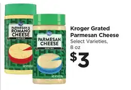 Food 4 Less Kroger Grated Parmesan Cheese offer