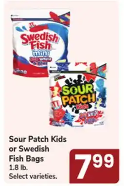 Jewel-Osco Sour Patch Kids or Swedish Fish Bags offer