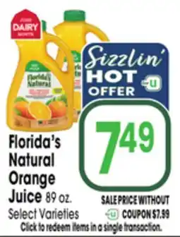 Jewel-Osco Florida's Natural Orange Juice offer