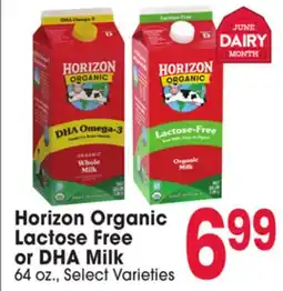 Jewel-Osco Horizon Organic Lactose Free or DHA Milk offer