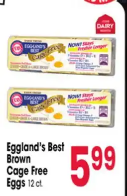 Jewel-Osco Eggland's Best Brown Cage Free Eggs offer