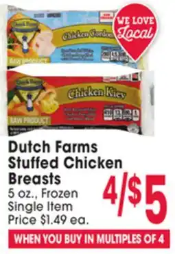 Jewel-Osco Dutch Farms Stuffed Chicken Breasts offer