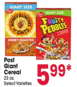 Jewel-Osco Post Giant Cereal offer