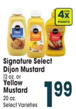 Jewel-Osco Signature Select Dijon Mustard 12 oz. or Yellow Mustard 20 oz offer