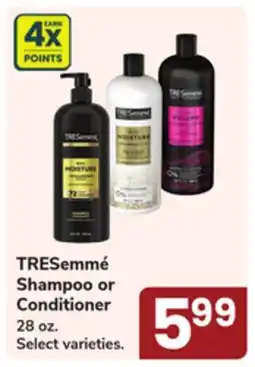 Jewel-Osco TRESemmΓ© Shampoo or Conditioner offer