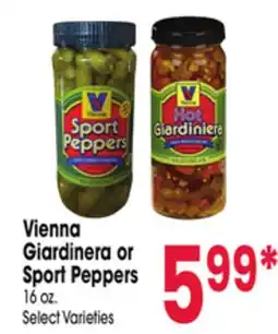 Jewel-Osco Vienna Giardinera or Sport Peppers offer