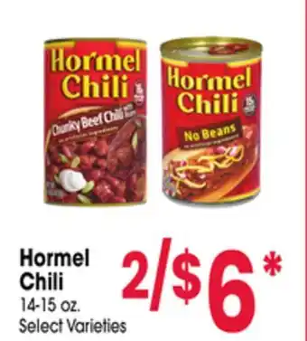 Jewel-Osco Hormel Chili offer