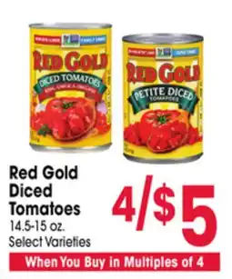 Jewel-Osco Red Gold Diced Tomatoes offer