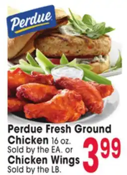 Jewel-Osco Perdue Fresh Ground Chicken 16 oz. Sold by the EA. or Chicken Wings offer