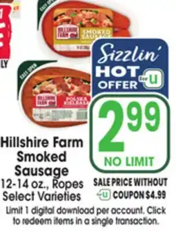 Jewel-Osco Hillshire Farm Smoked Sausage offer