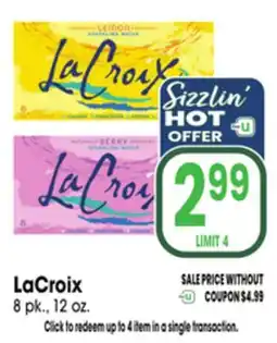 Jewel-Osco LaCroix offer