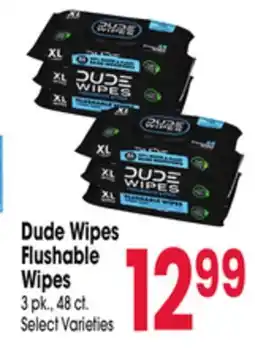 Jewel-Osco Dude Wipes Flushable Wipes offer