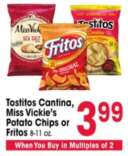 Jewel-Osco Tostitos Cantina, Miss Vickie's Potato Chips or Fritos offer