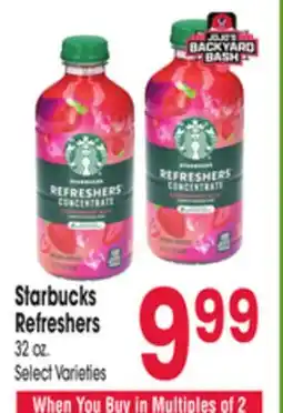 Jewel-Osco Starbucks Refreshers offer