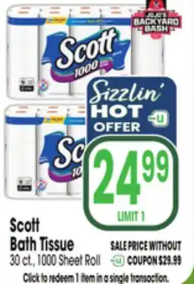Jewel-Osco Scott Bath Tissue offer