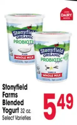 Jewel-Osco Stonyfield Farms Blended Yogurt offer