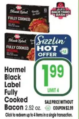 Jewel-Osco Hormel Black Label Fully Cooked Bacon offer