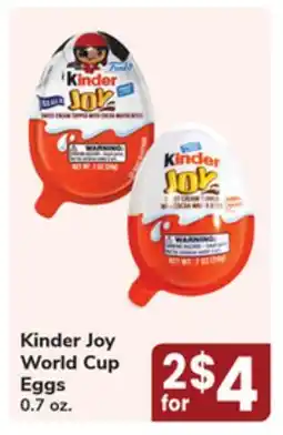 Jewel-Osco Kinder Joy World Cup Eggs offer