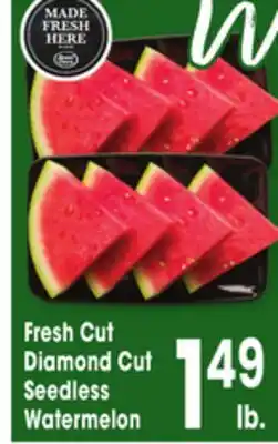 Jewel-Osco Fresh Cut Diamond Cut Seedless Watermelon offer