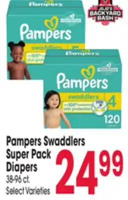 Jewel-Osco Pampers Swaddlers Super Pack Diapers offer
