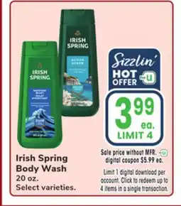 Jewel-Osco Irish Spring Body Wash offer