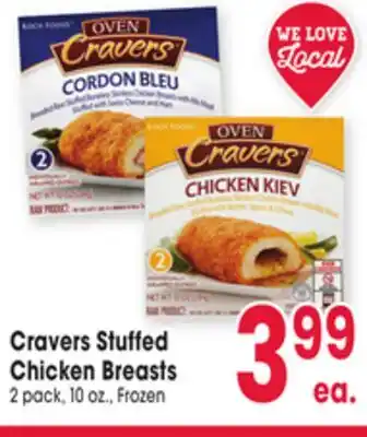 Jewel-Osco Cravers Stuffed Chicken Breasts offer