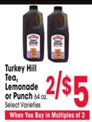 Jewel-Osco Turkey Hill Tea, Lemonade or Punch offer