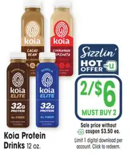 Jewel-Osco Koia Protein Drinks offer