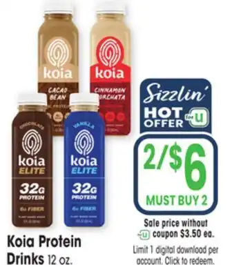 Jewel-Osco Koia Protein Drinks offer
