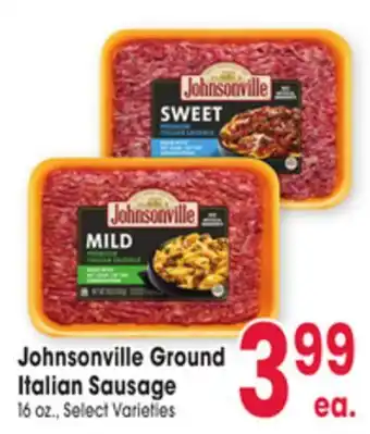 Jewel-Osco Johnsonville Ground Italian Sausage offer