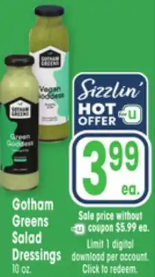 Jewel-Osco Gotham Greens Salad Dressings offer