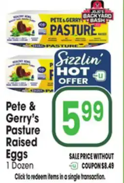 Jewel-Osco Pete & Gerry's Pasture Raised Eggs offer