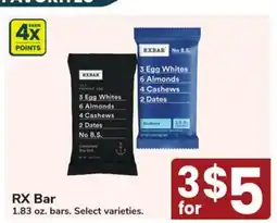 Jewel-Osco RX Bar offer