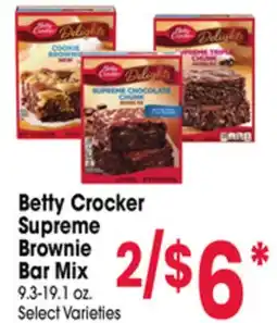 Jewel-Osco Betty Crocker Supreme Brownie Bar Mix offer