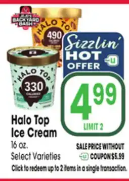 Jewel-Osco Halo Top Ice Cream offer
