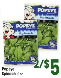 Jewel-Osco Popeye Spinach offer
